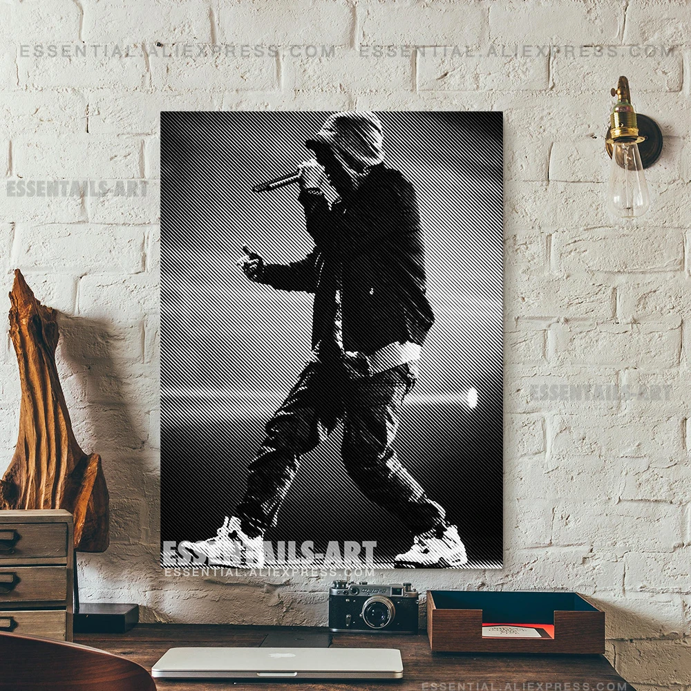 

Рэпер Eminem украшения Печать на холсте для домашнего декора живопись Спальня исследование Гостиная картины стены искусства плакат