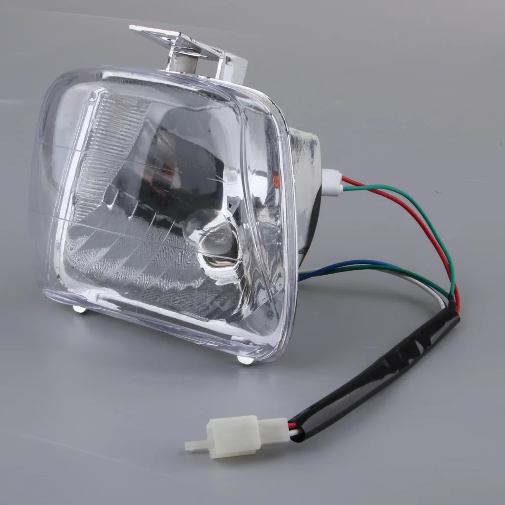 12V 35W Beam Headlight DRL Clear Head Lamp for 50 70 90 110cc Scooter ATV |