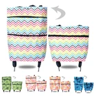 Складная тележка для покупок, сумка-тележка с колесами, складная детская сумка для продуктов, органайзер для еды