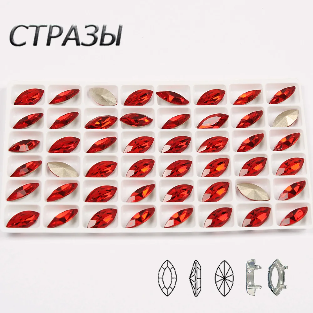 

CTPA3bI Siam Garment Decorative Claw Glass Sewn Rhinestones Horse Eyes Red Jewels Beads Stones For Dancing Dress Gym Suit