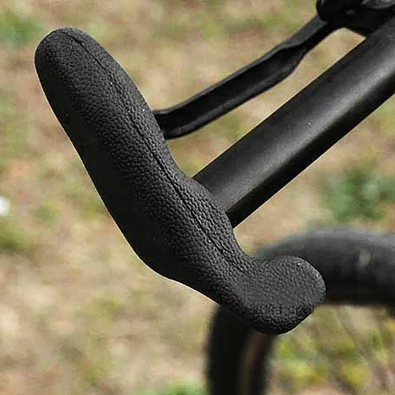 

Bicycle Grips MTB Bike Handlebar Grips End Bar Cycling Parts TPR Rubber Black Color Mountain Bicycle Bar End Grips