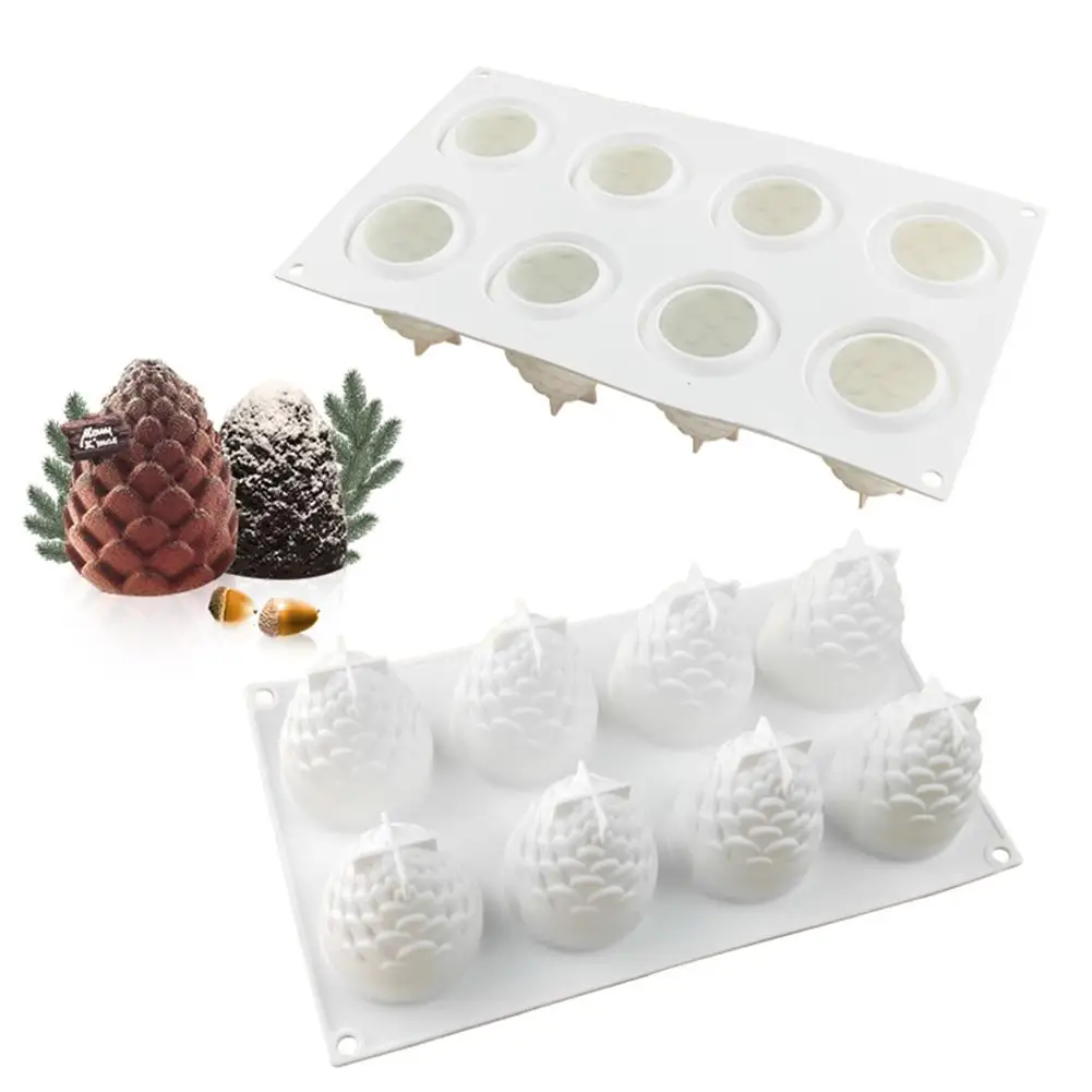 

3D Pine Nuts Moulds Silicone Mold Cake Mousse For Ice Creams Chocolates Pastry Art Pan Dessert Bakeware Cake Decorating Tools