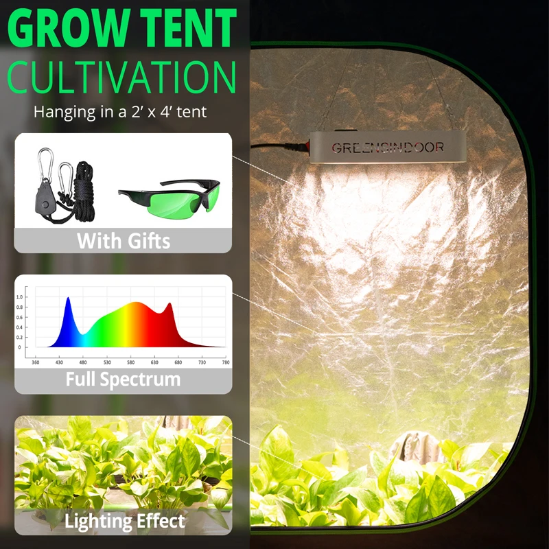 

Tent Grow Light 2000W Indoor Cultivation Led Growing Lamp Full Spectrum Phytolamp For Plants Greenhouse Seeding Fitolampy Bright