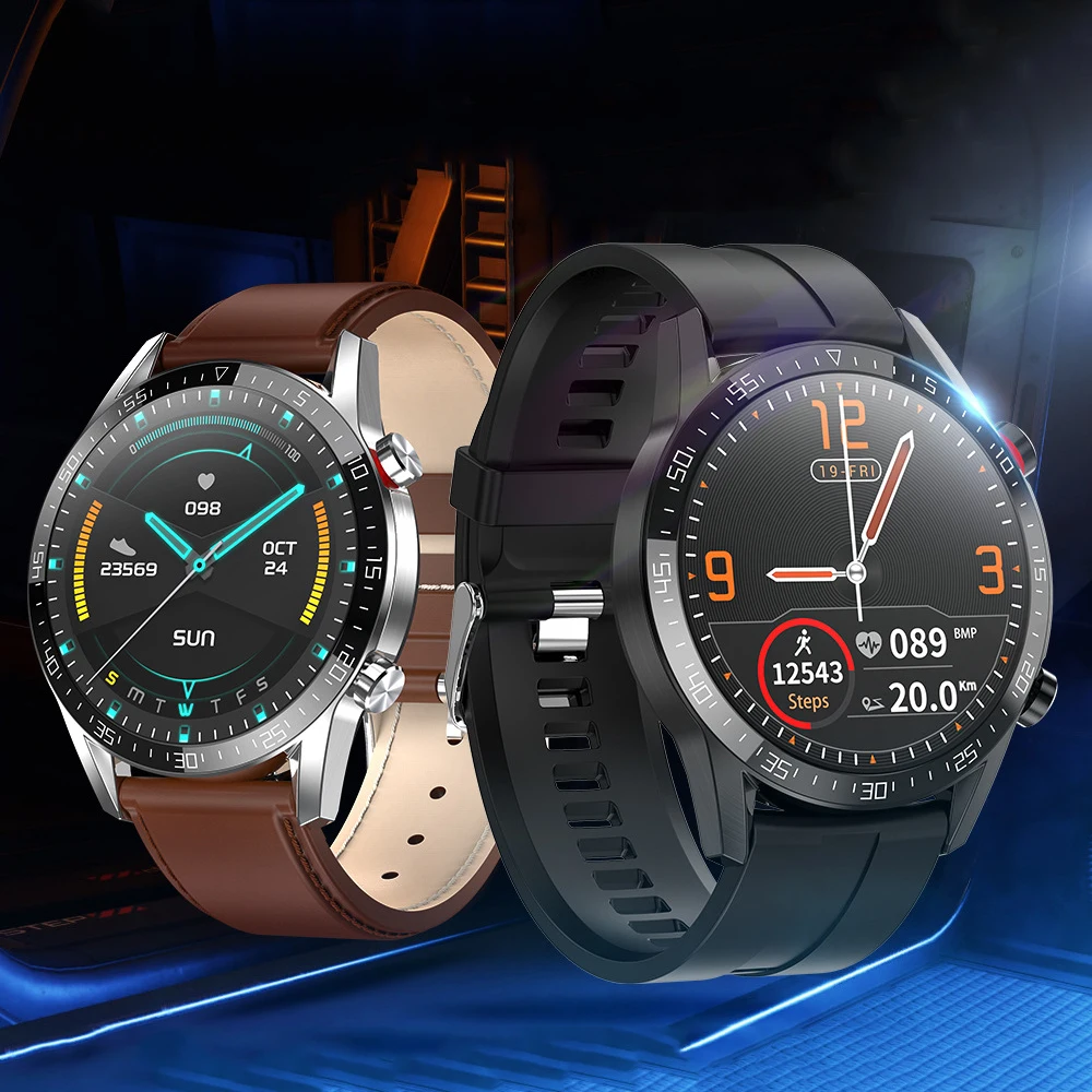 Мужские Смарт часы L13 с Bluetooth для Samsung Gear Huawei Xiaomi Phone IP68 Водонепроницаемые ЭКГ + ФПГ