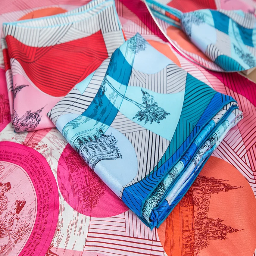 Квадратный 100% шелковый шарф шаль женская мода хиджаб шарфы платки 35&quot| |