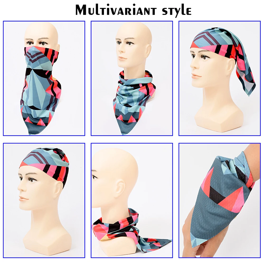 Велоспорт лицо одежда с рисунком Маски шеи гетры дышащий охлаждающий