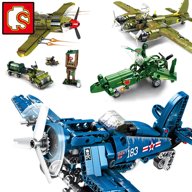 Sembo немецкий WW2 в стиле милитари Армейский Ju 88 взрыв самолет самолетов войны