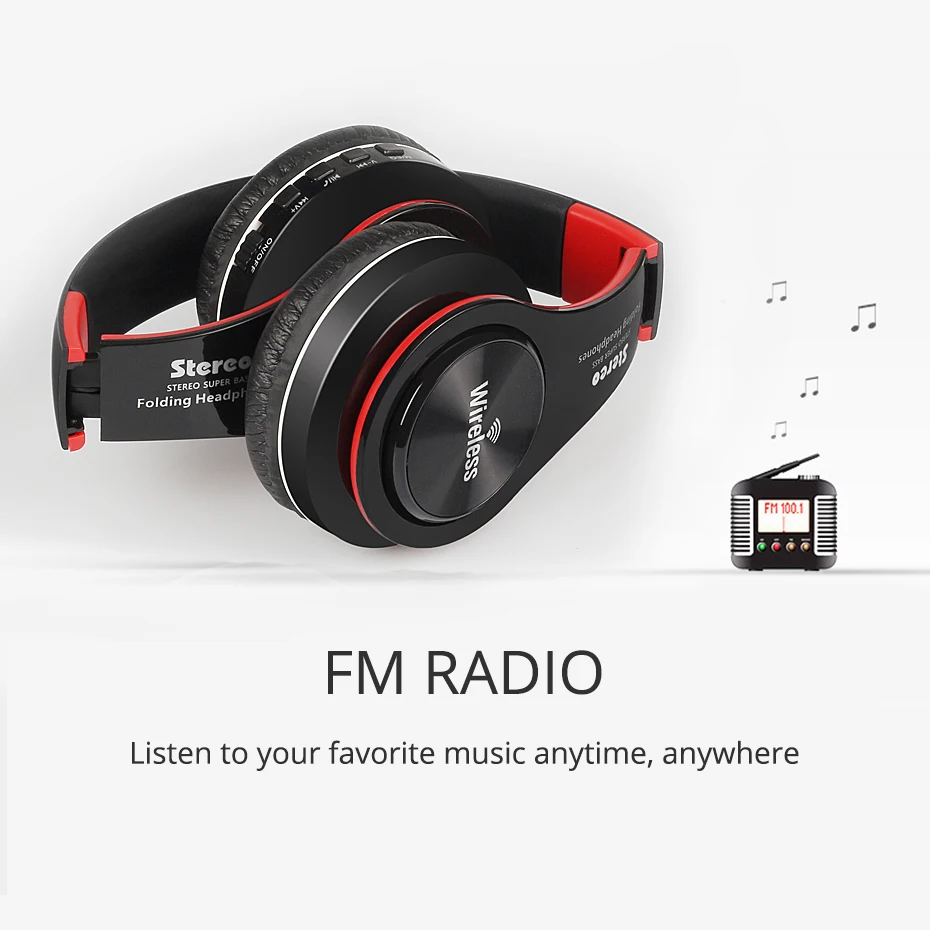 Наушники UYG bluetooth Беспроводная стереогарнитура с микрофоном поддержка aux 3 5 TF карт