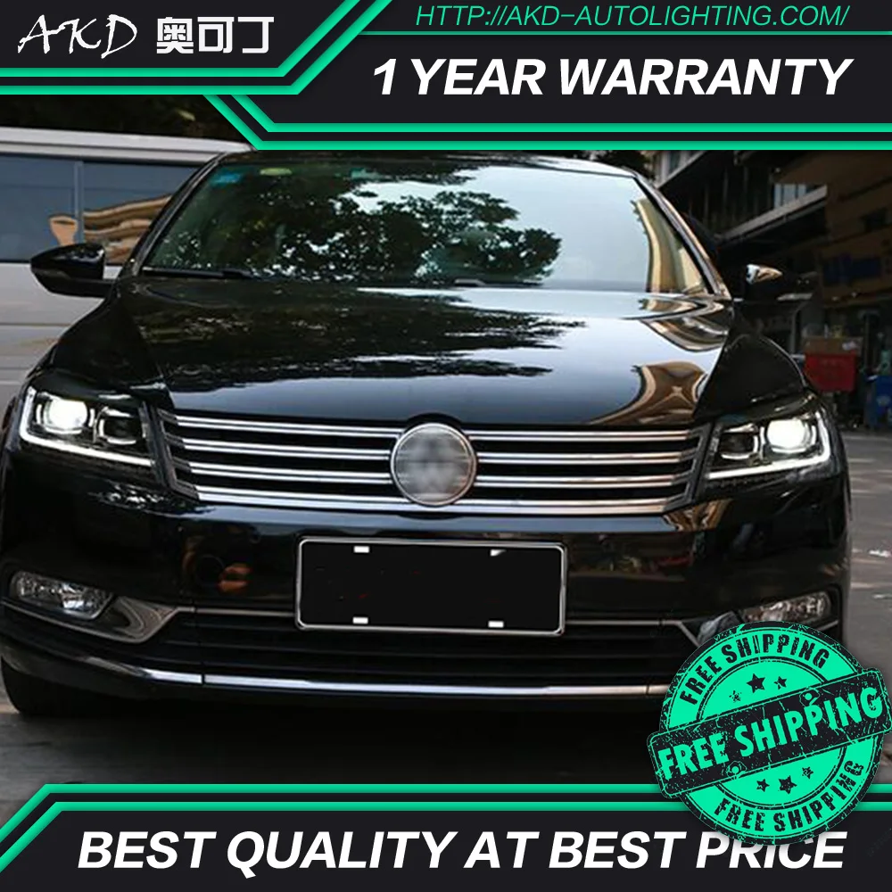 АКД тюнинг автомобильные фары для VW Passat B7 Eur Verson светодиодные DRL ходовые огни
