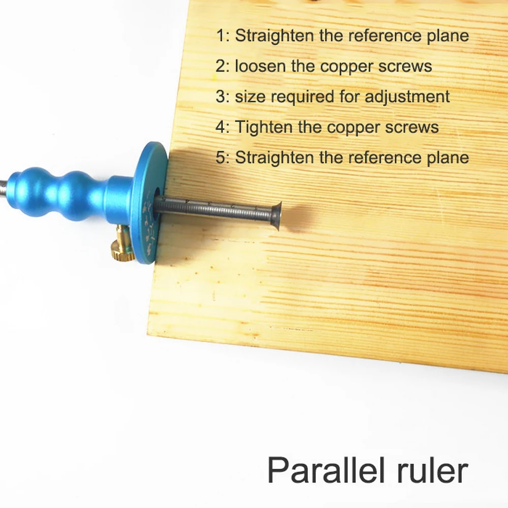 

Stainless Steel Woodworking scribe Marking Gauge Ruler Scriber Carpenter Tool