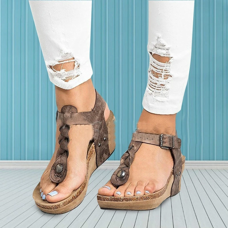 SWQZVT/Новинка 2020 года Женские летние пляжные вьетнамки Модные женские босоножки на