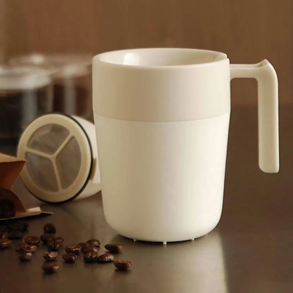 

50%HOTInsulated Coffee Cup with Lid Drinking Mugs Home Travel Outdoor Water Container