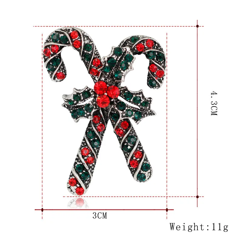 Новинка Лидер продаж стильные броши рождественские украшения Xmas Tree олень брошь