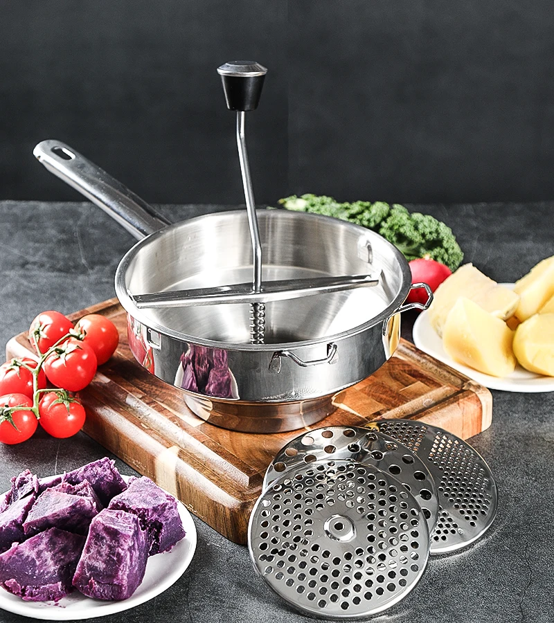 Spice mill Set Pepper Salt garlic Grinder Masher Stainless Steel Fruits Pressing Tool Food Mashing Utensil Kitchen Supplies | Дом и сад