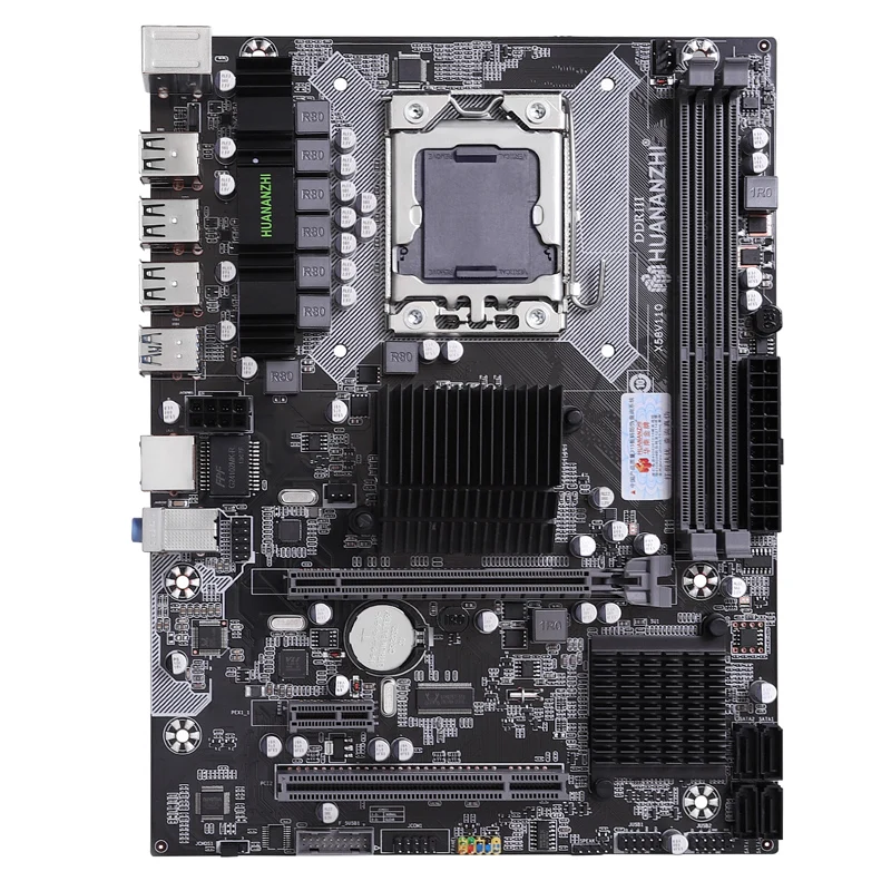 Материнская плата HUANANZHI X58 LGA1366 USB3.0 материнская с процессором Intel Xeon X5670 2 93 ГГц года