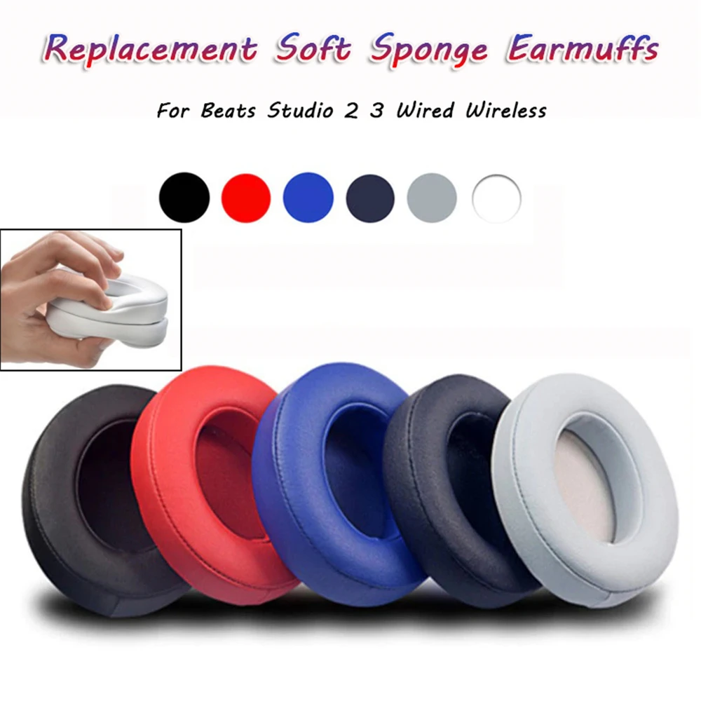 Ultra-soft Foam Earpads Replacement Sponge Cushion Earbuds For Beats Studio 2 3 for Solo Wireless Bluetooth Headphone | Электроника