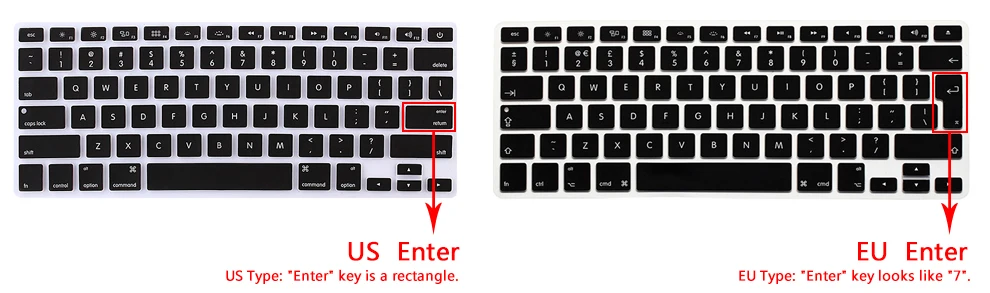 Silicone EU Version English Keyboard Skin Cover For MacBook New Pro 16 Inch 2019 A2141 Newest 13 A2289 A2251(2020 Release) | Компьютеры и