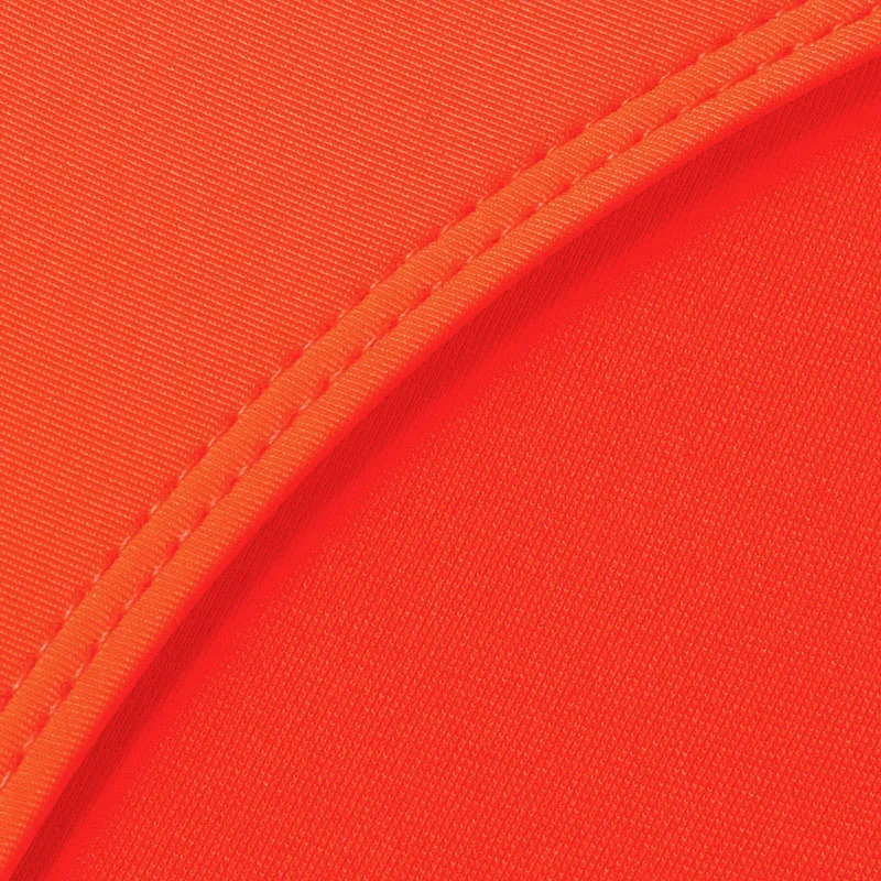 Женский купальник бикини In-X оранжевый с высокой горловиной и пуш-ап летний