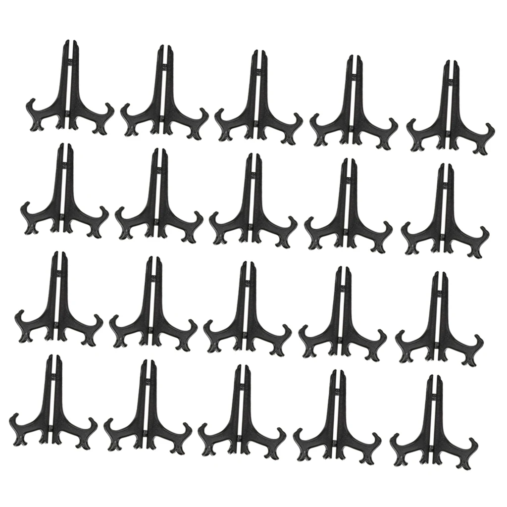 

20 Pieces Plate Display Stand Decorative Plate Holder Easel Picture Frame