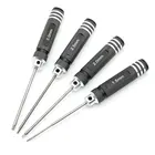 Набор из 4 шестигранных отверток на радиоуправлении 1,52,02,53,0 мм, шестигранный ключ, инструменты для ремонта автомобилей, черных вертолетов, квадрокоптеров