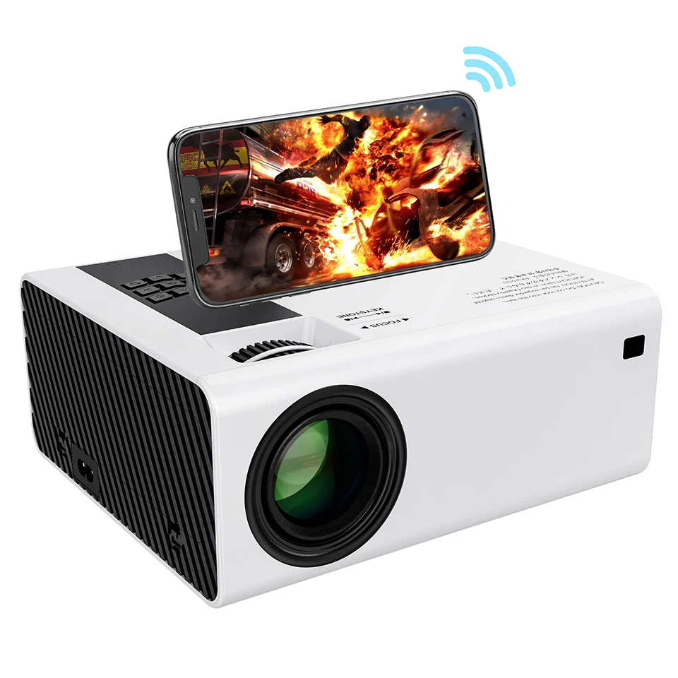 

1080P Projector Y6 LED Portable Projector 3300 Lumens WIFI Sync display LCD Home Theater Movie Beamer Proyector for Home Office