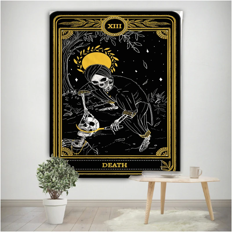 Новое одеяло с рисунком карты Таро гобелен настенный постельное покрывало для