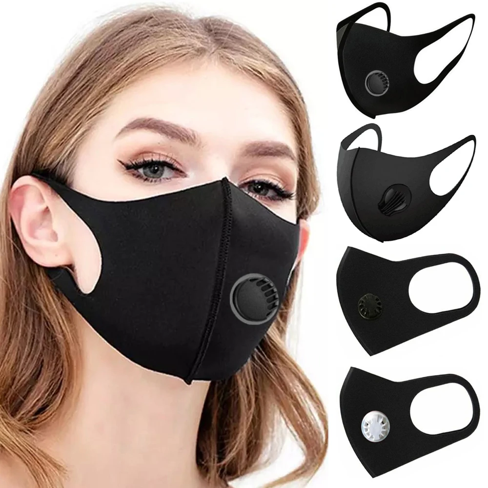 Мужская спортивная маска для лица с 3D фильтром моющаяся дышащая велосипедная