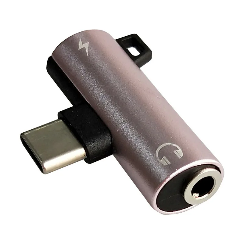 2 в 1 Тип C до 3 5 мм разъем для подключения наушников USB Type аудио адаптер Xiaomi 6 Huawei