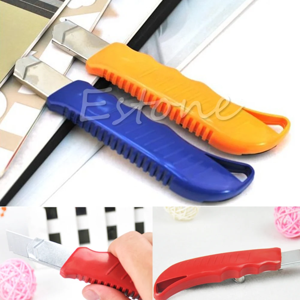 

2Pcs Utility Stainless Steel Slide Snap Off Cutter Blade Retractable New