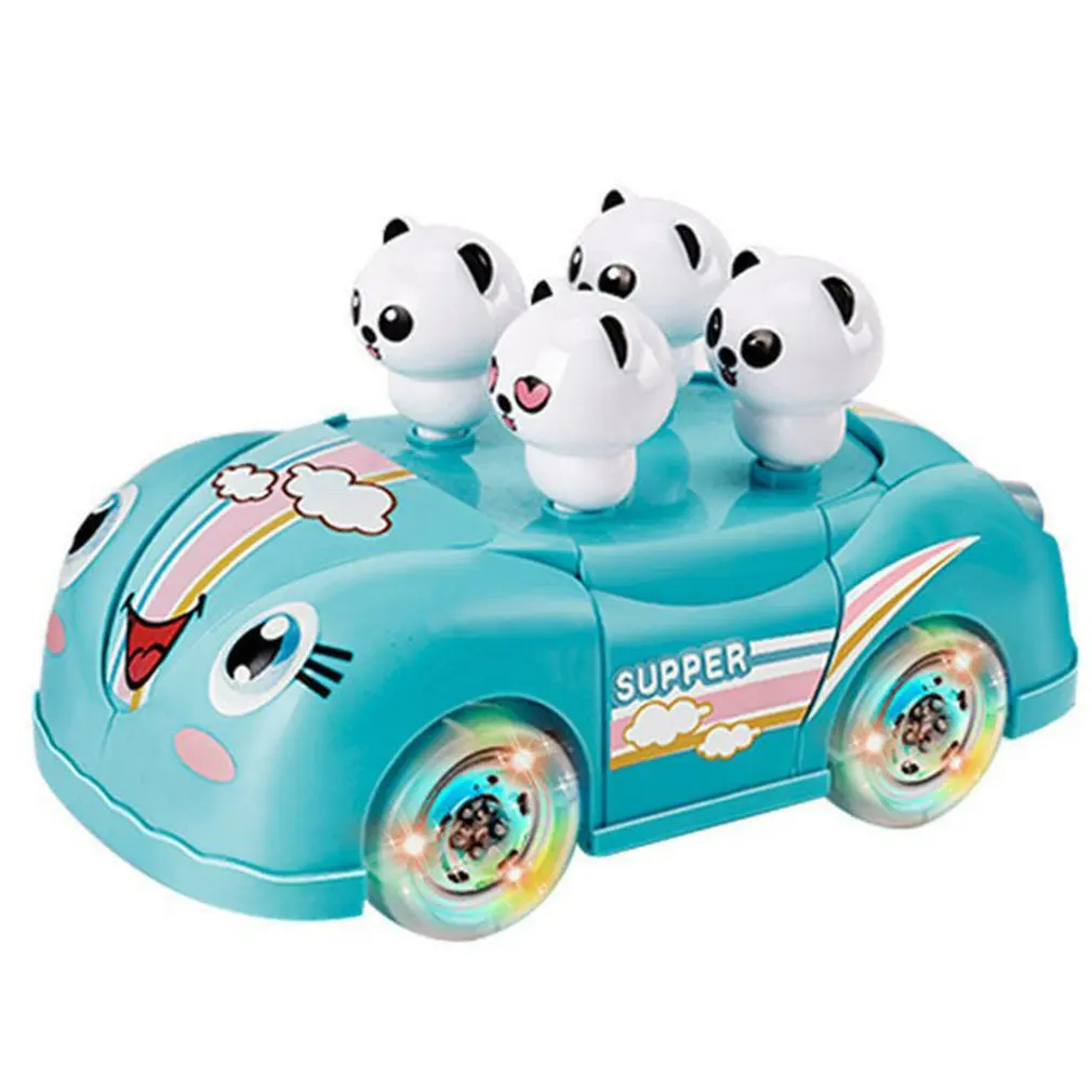 

Electric Light Music Assembly Universal Car 360-degree Rotation Assembling Cartoon Toys DIY Foldable Car Kid Toys Christmas Gift