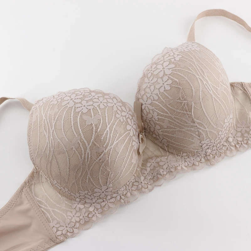 Бюстгальтер женский кружевной Beauwear C D DD пуш-ап с цветочным принтом 40 42 44 46 48 50