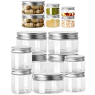 10 шт., банки для хранения 30-120 мл, с алюминиевой крышкой
