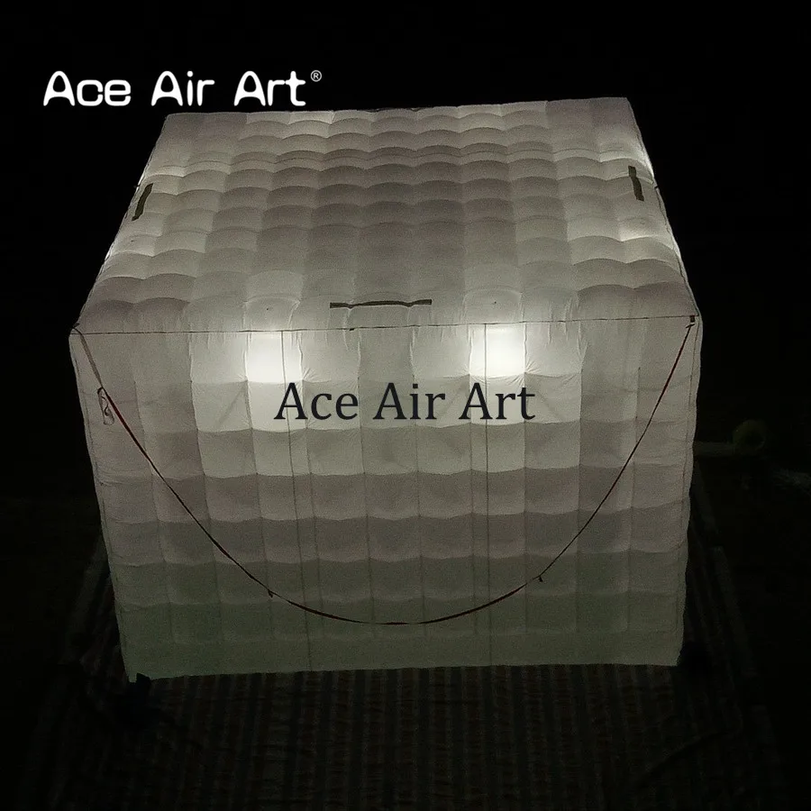 Лучшее качество 4 м квадратный надувной кубический тент для вечевечерние шатер