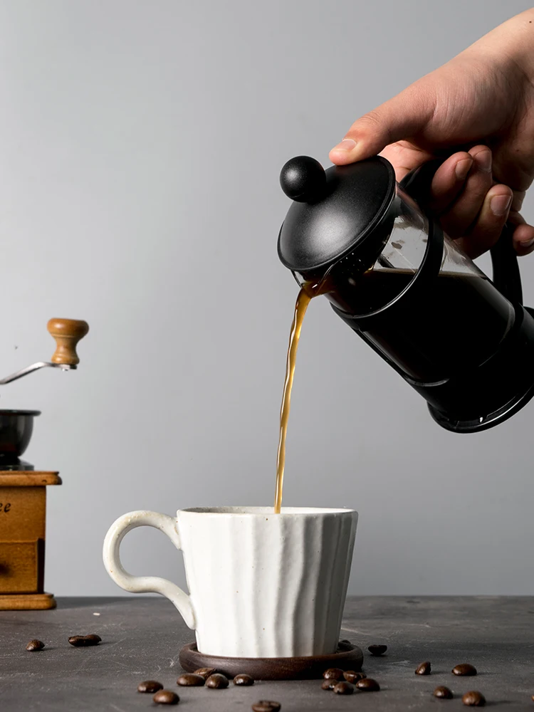 

Glass Portable Filter Coffee Pot Clear Manual Espresso French Press Coffee Maker Drip Maquina De Cafe Kitchen Supplies AH50CP