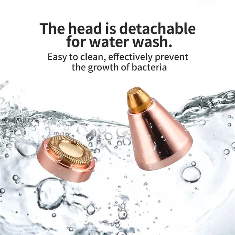 

ckeyin 2 In 1 Electric Eyebrow Trimmer Female Women Epilator Eye Brow Lip Hair Removal Mini Painless Face Body Shaver Depilador