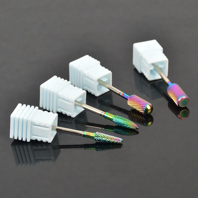 Вольфрамовая фреза для ногтей NANI 4 типа с круглым пламенем карбидная аксессуары