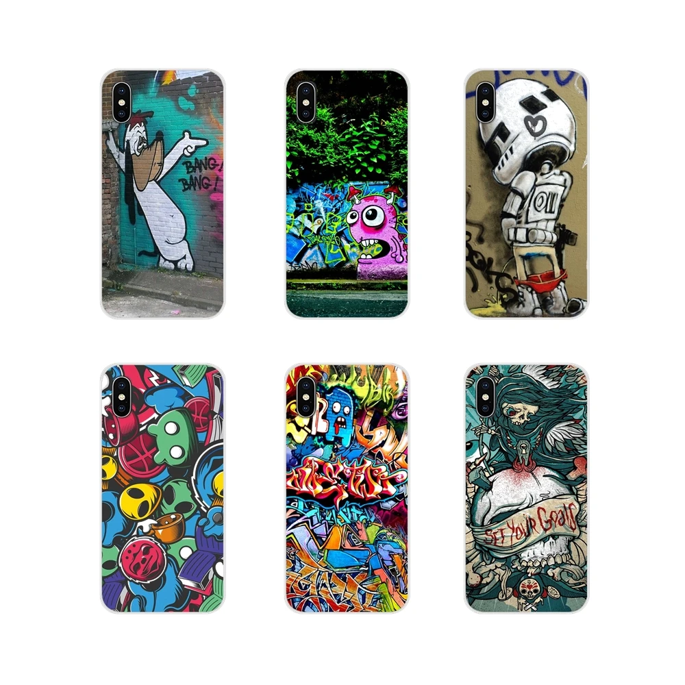 Граффити аксессуары чехлы для телефонов Huawei Y5 Y6 Y7 Y9 Prime Pro GR3 GR5 2017 2018 2019 Y3II Y5II