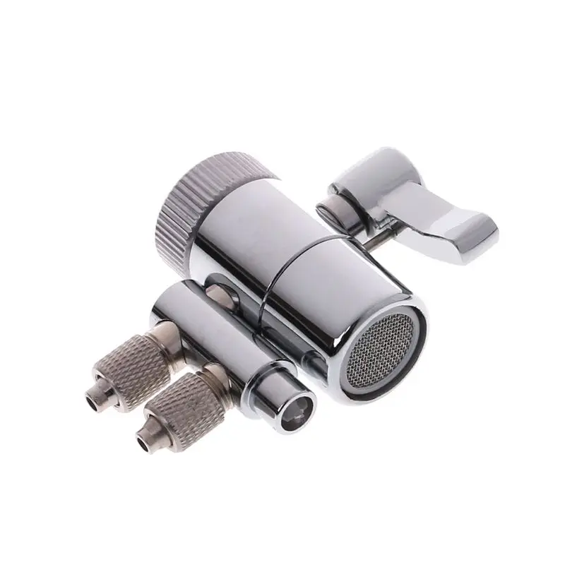 

Yuanmaoao M22 To 1/4" Chrome Plated Water Filter Faucet Dual Diverter Valve