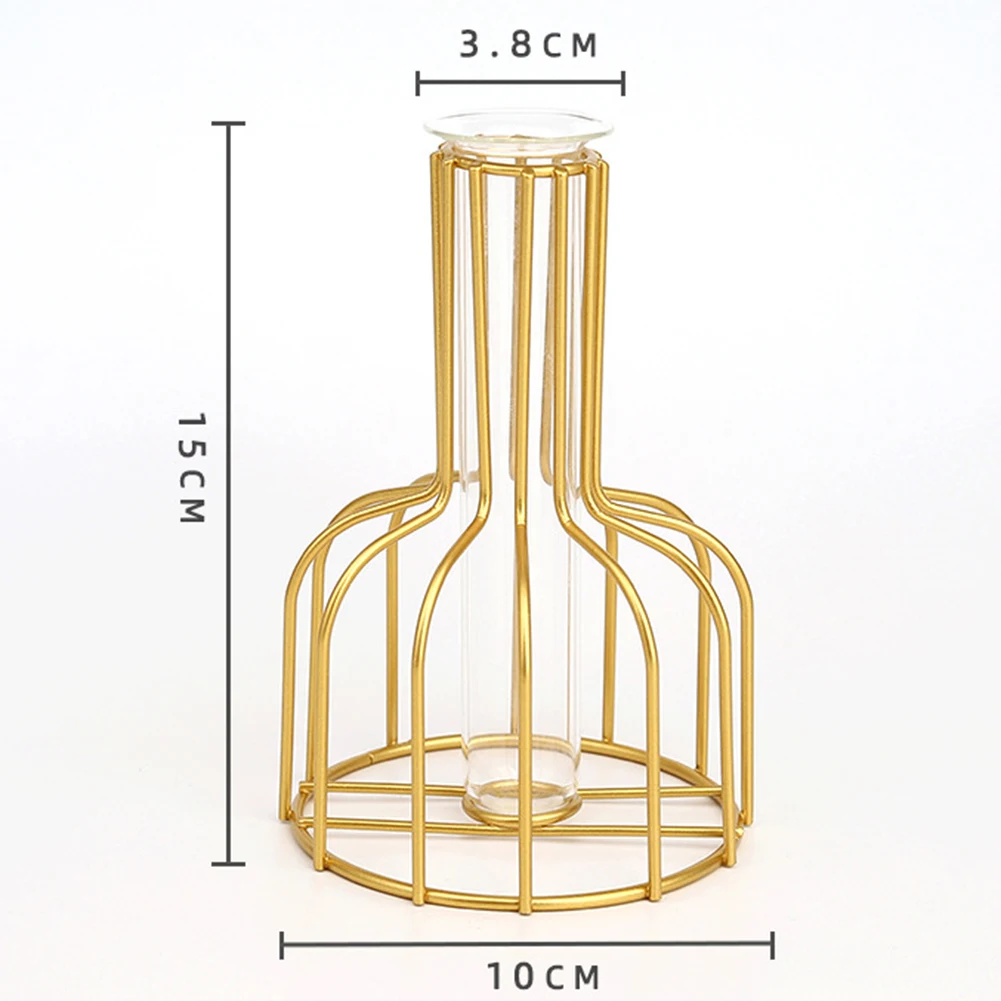 Гидропонная ваза из кованого железа с геометрическим дизайном украшение для