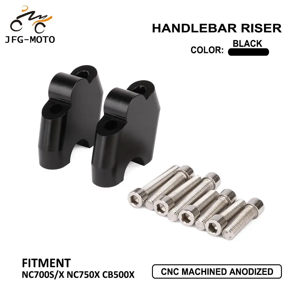 Мотоцикл CNC жир бар руль стояк зажим с адаптером для NC700S NC700X NC750X CB500X NC 700S 700X 750X CB 500X