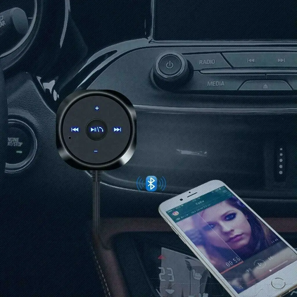 

2021 Bluetooth Audio Receiver Car Adapter AUX Cable Car 3.5mm Jack Receiver Mini Stereo Bluetooth For Car Kit Wireless Adapter