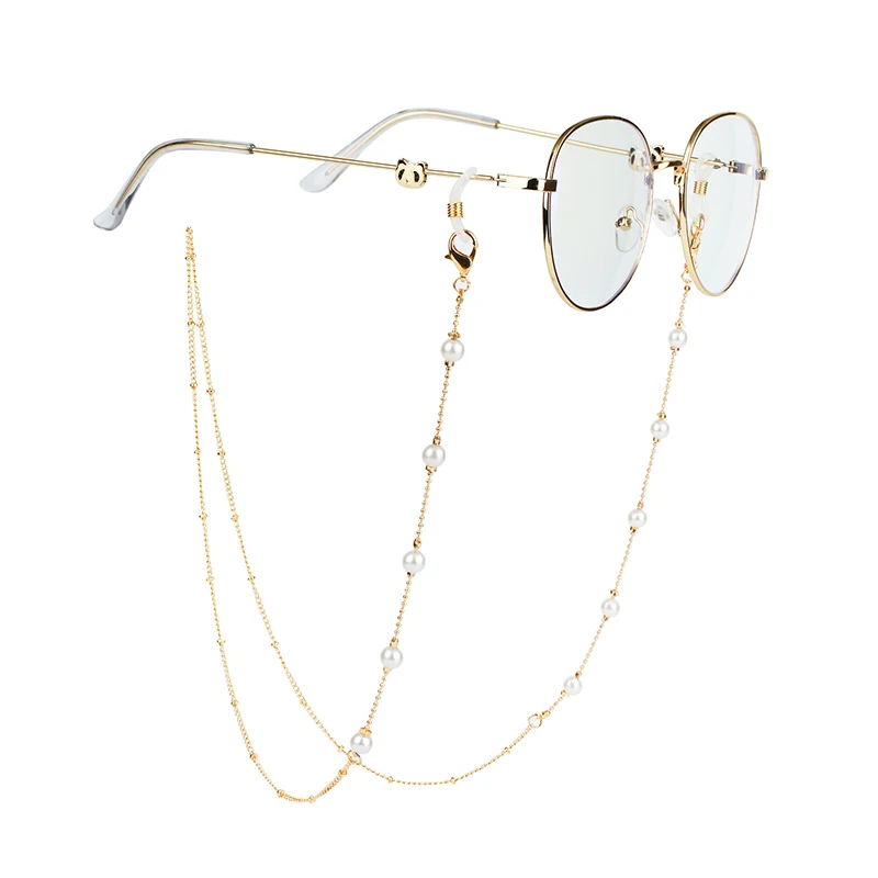 

Glass Chain with Non Slip Glasses Frame Neck Mask Chain Necklace Bohemian Sunglasses Watch Chain DIY Jewelry for Women Children