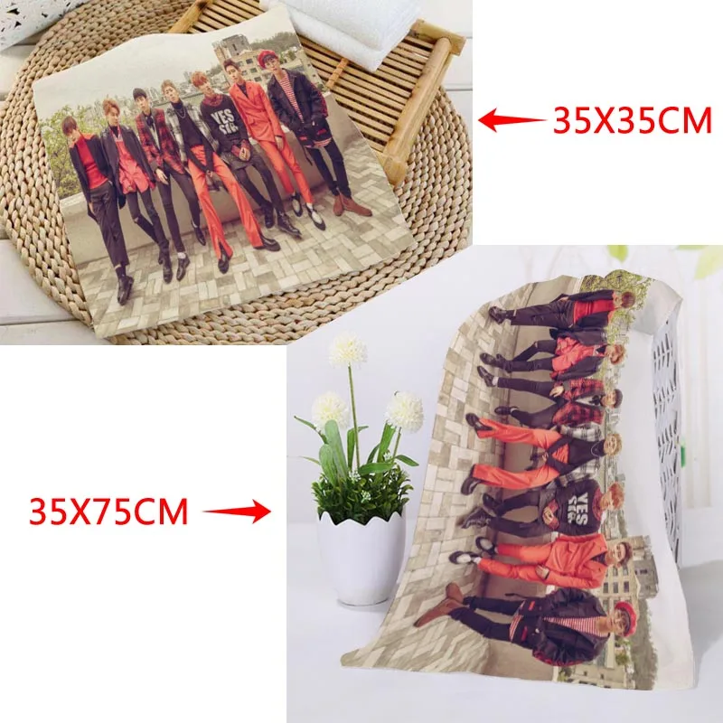 Изготовленный На Заказ KPOP Teen Top печатное квадратное полотенце с микрофиброй