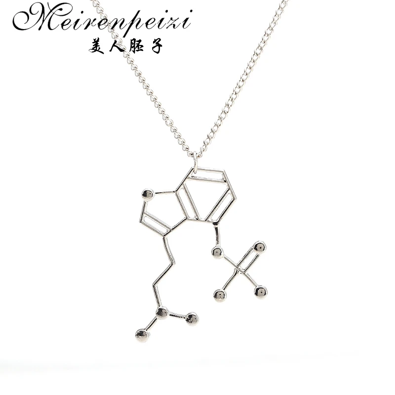 Женское и мужское ожерелье с подвеской в виде молекулы кофеина|christmas pendants|gift giftsgift
