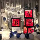 Прозрачная коробка для воздушных шаров, детская, на день рождения, с надписью на Хэллоуин, с сюрпризом, для помолвки, свадьбы, семейная коробка без воздушного шара