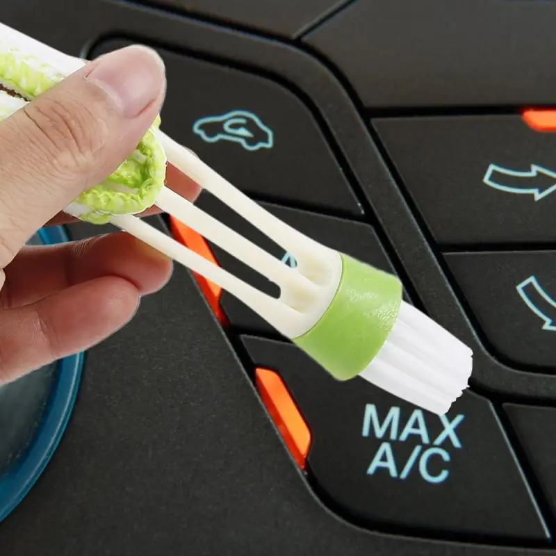 

Car Air Outlet Vent Dashboard Dust Cleaner Cleaning Brush Tool Sponges Cloths Brushes Car Wash Maintenance