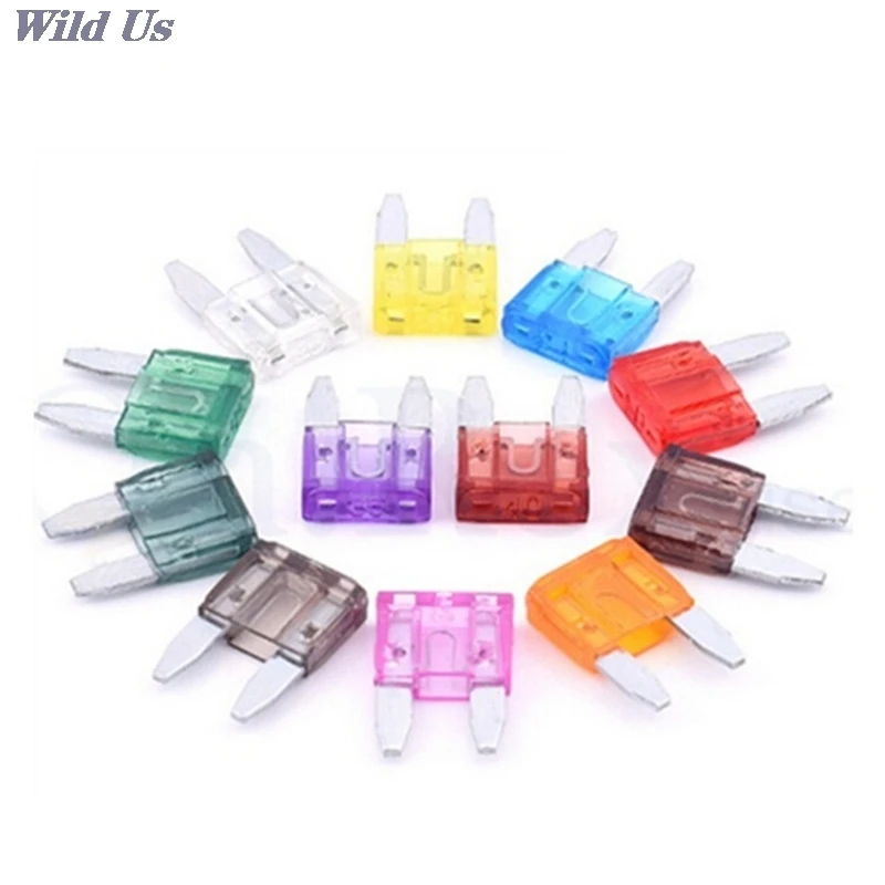 

60Pcs Profile Small Size Mini Blade Fuse Assortment Set Auto Car Truck DG 5 10 15 20 25 30A Fuse Box