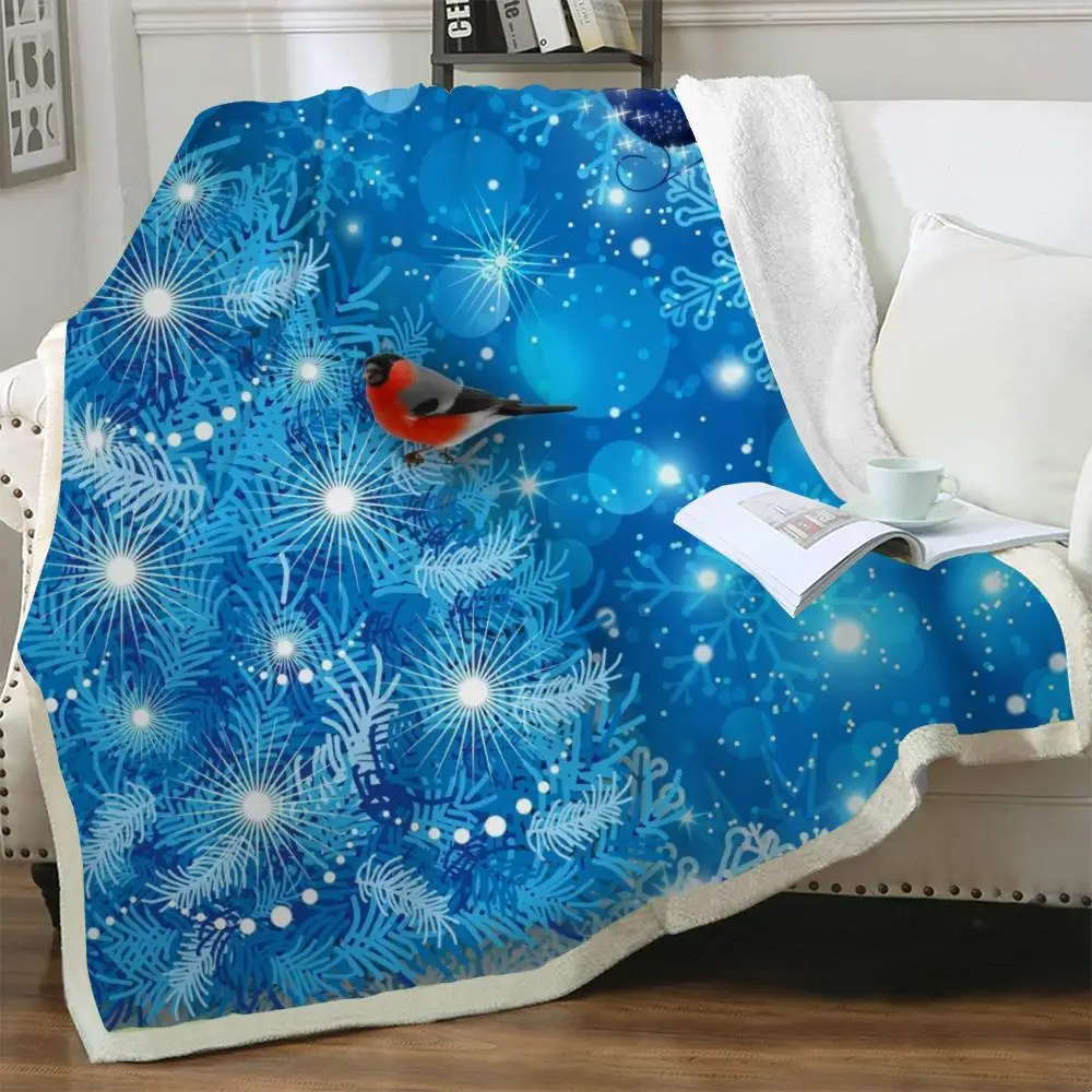 

NKNK Brank рождественское одеяло s Олень 3D печать птица тонкое одеяло одеяла в форме животных одеяло s для кровати Снежинка постельное белье плед...