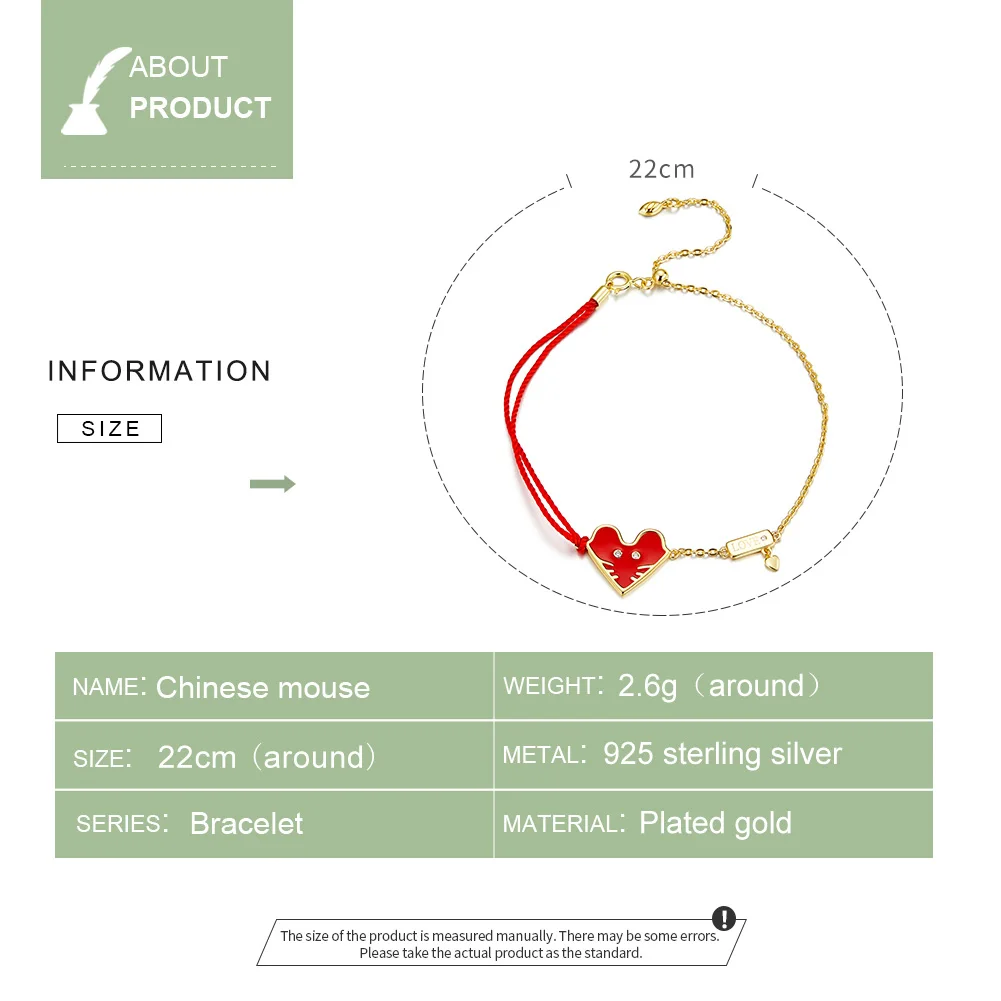 Браслет женский из серебра 925 пробы в форме крысы | Украшения и аксессуары