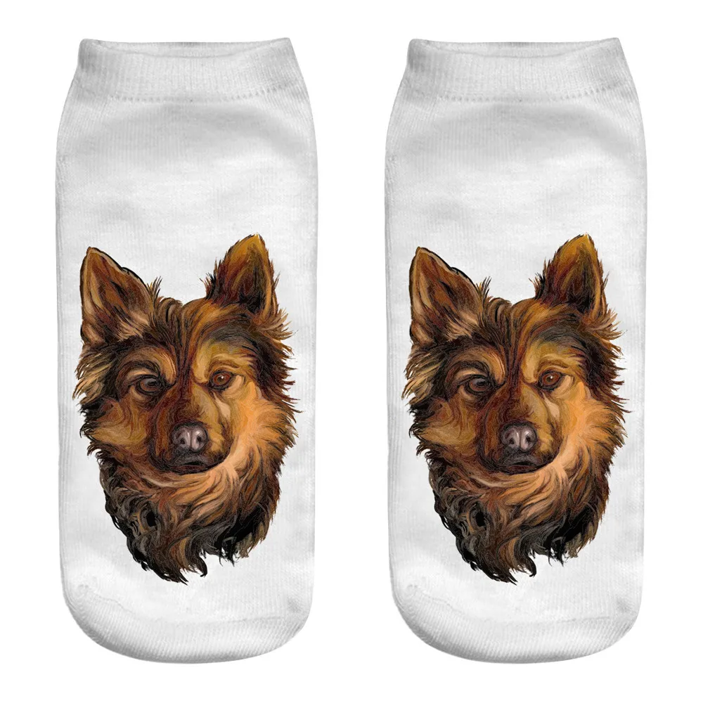 

Cute casual cotton socks for men and women 3D Funny cute animal printed medium socks cartoon socks sports socks